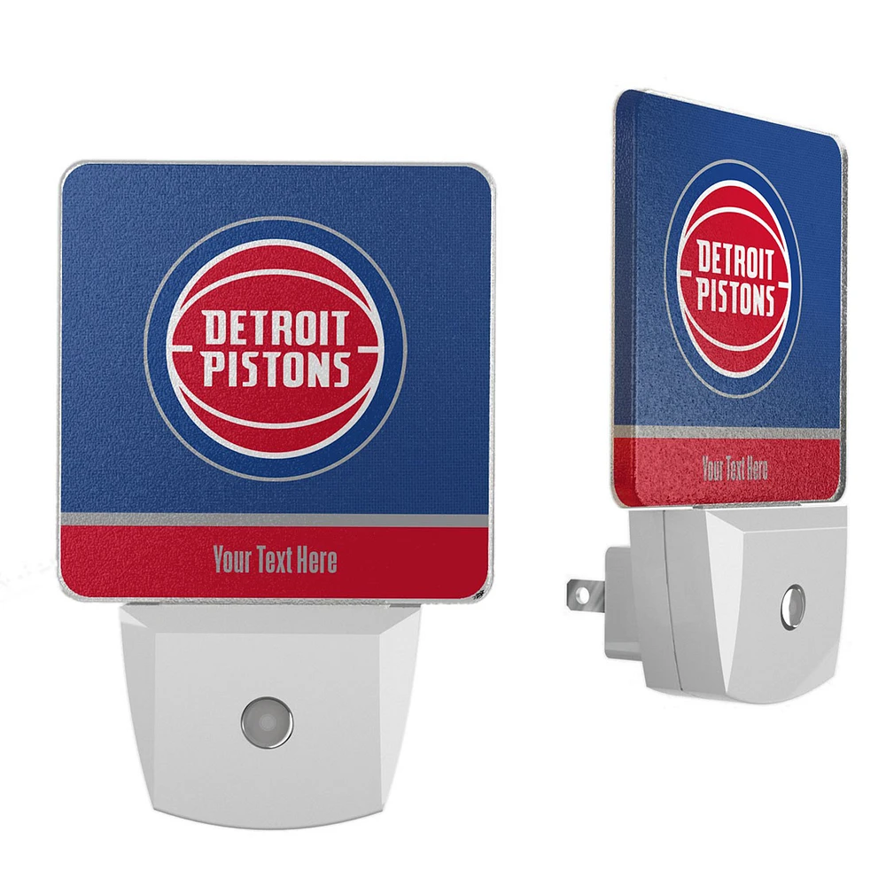 Detroit Pistons Personalized Two-Piece Nightlight Set