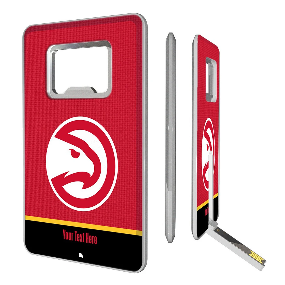 Atlanta Hawks Personalized Credit Card USB Drive & Bottle Opener