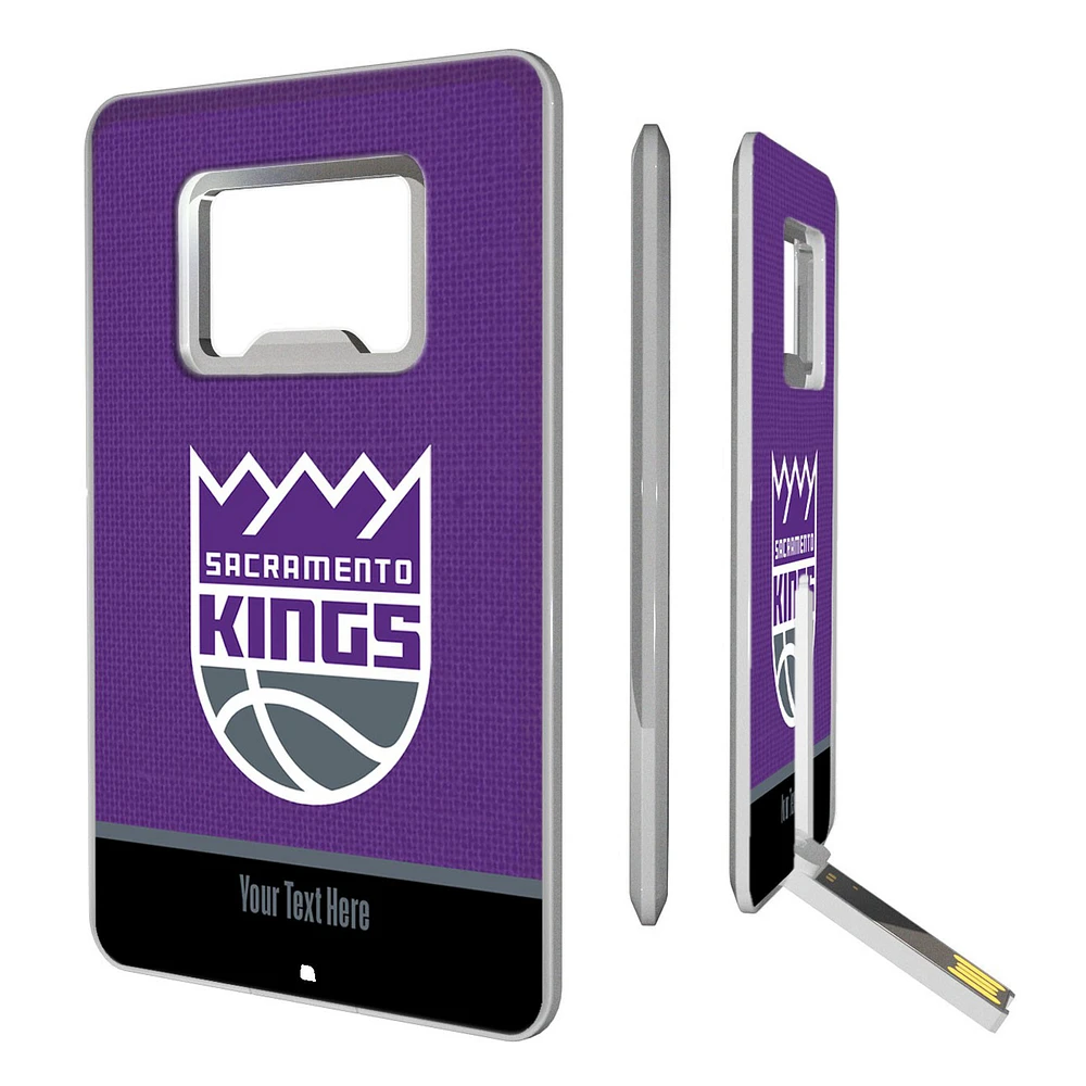 Sacramento Kings Personalized Credit Card USB Drive & Bottle Opener