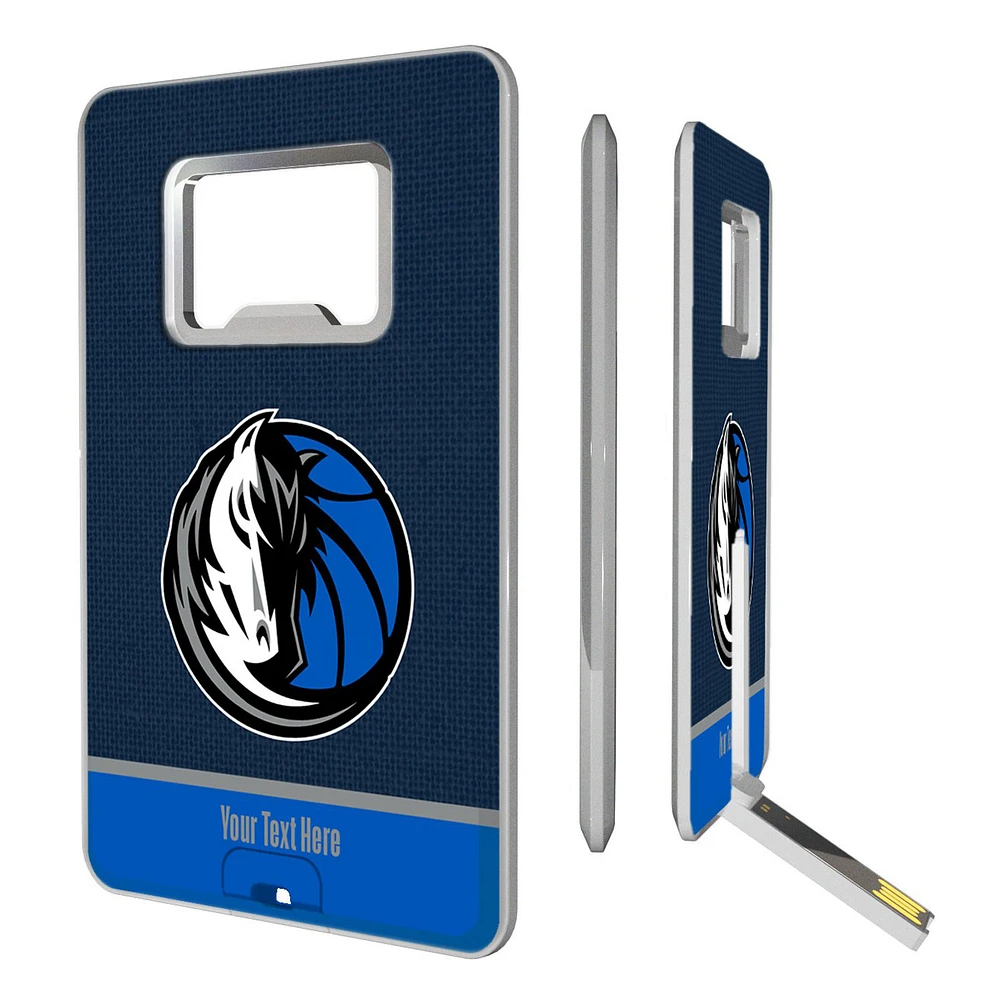 Dallas Mavericks Personalized Credit Card USB Drive & Bottle Opener