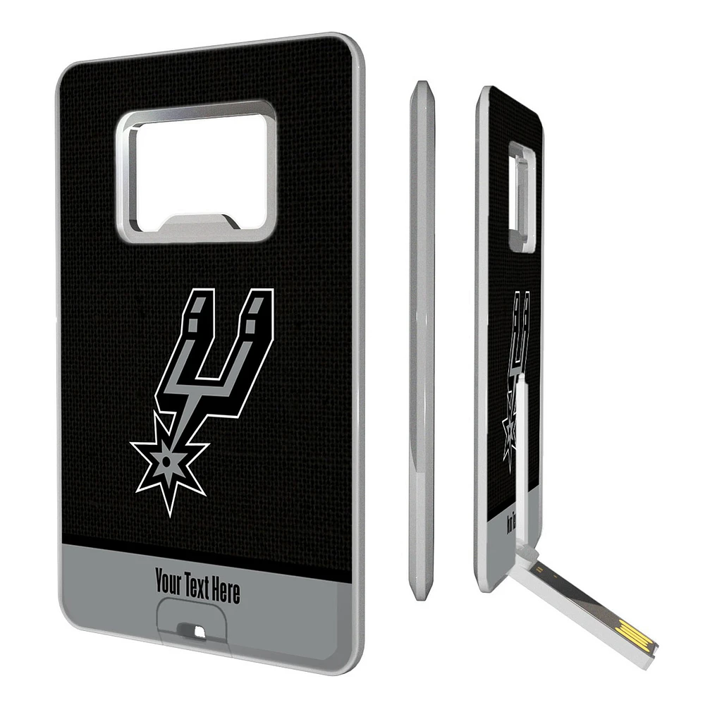 San Antonio Spurs Personalized Credit Card USB Drive & Bottle Opener