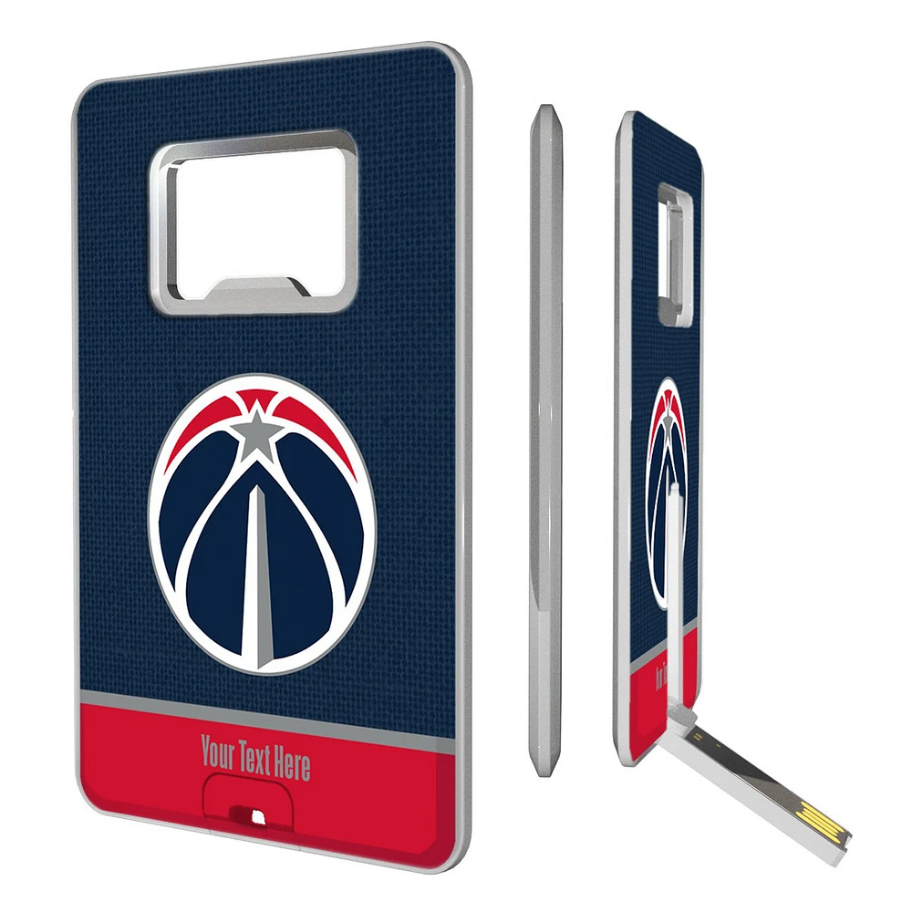 Washington Wizards Personalized Credit Card USB Drive & Bottle Opener