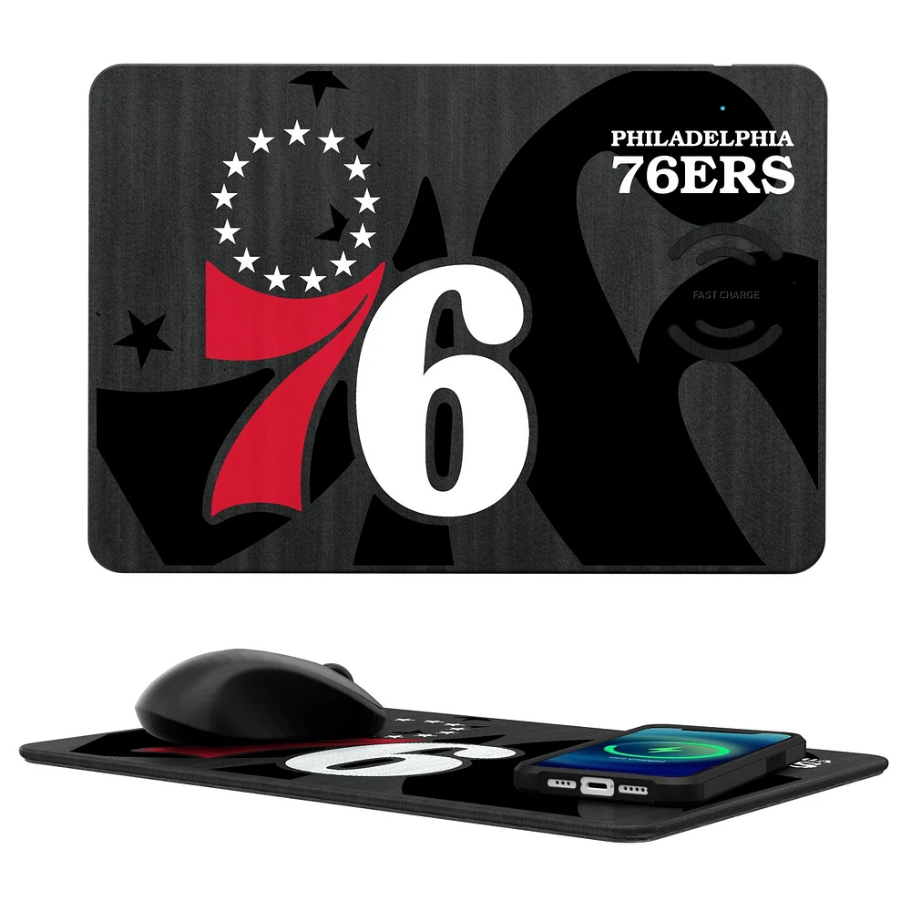 Philadelphia 76ers Wireless Charger & Mouse Pad