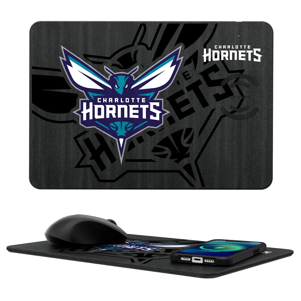 Charlotte Hornets Wireless Charger & Mouse Pad