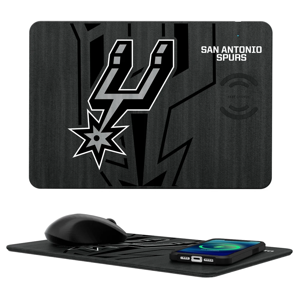 San Antonio Spurs Wireless Charger & Mouse Pad