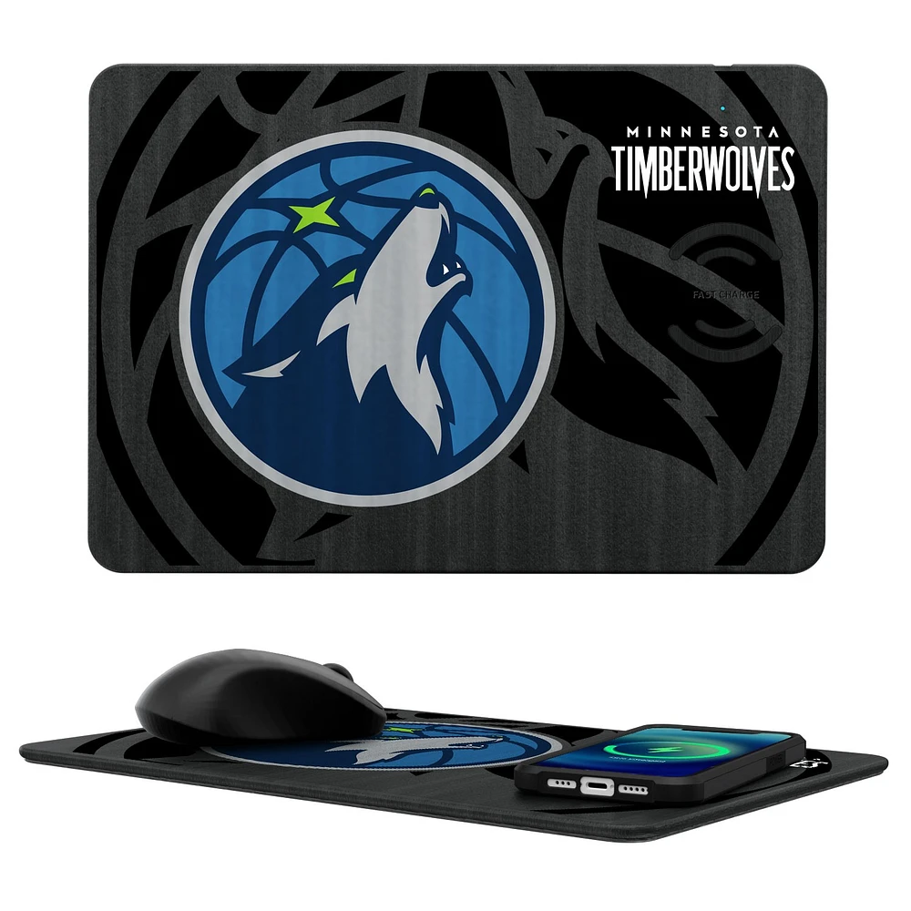 Minnesota Timberwolves Wireless Charger & Mouse Pad