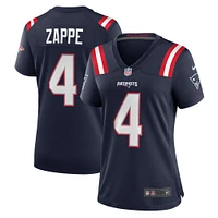Women's Nike Bailey Zappe Navy New England Patriots Game Jersey