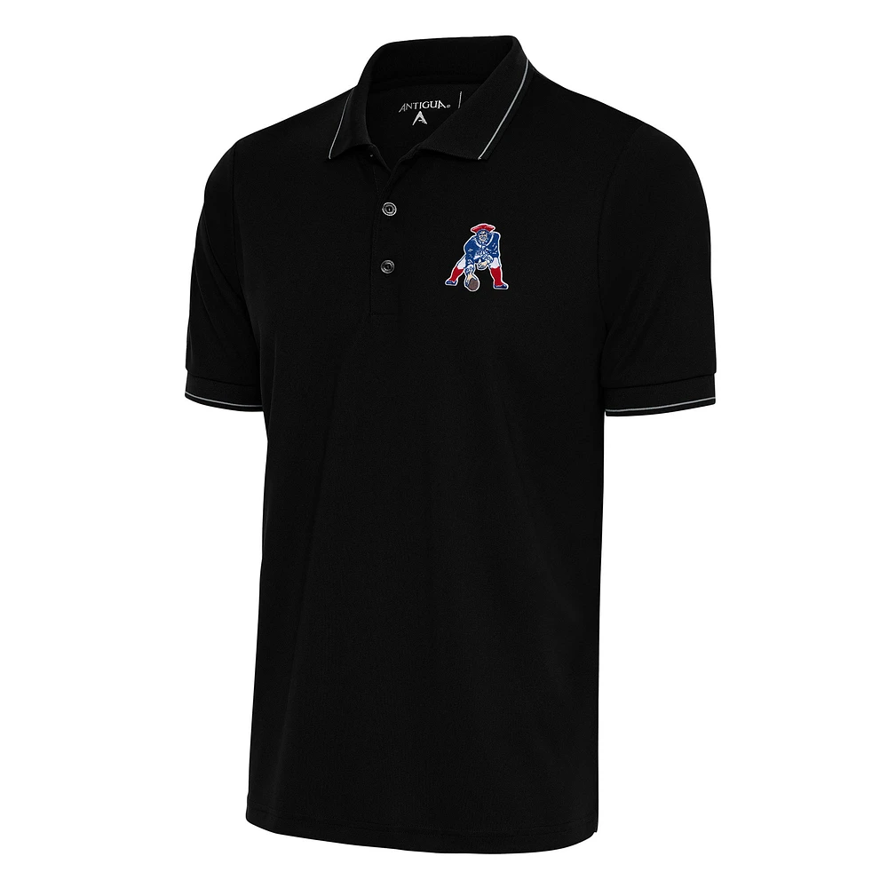 Men's Antigua New England Patriots Team Logo Throwback Affluent Polo