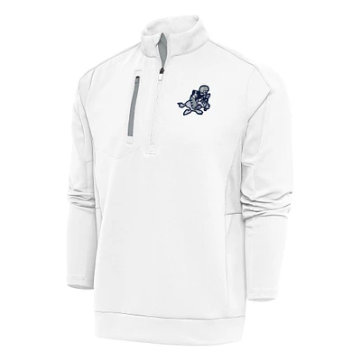 Men's Antigua Dallas Cowboys Team Logo Throwback Generation Quarter-Zip Pullover Top