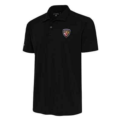 Men's Antigua Baltimore Ravens Team Logo Throwback Tribute Polo