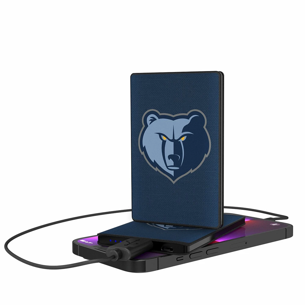 Memphis Grizzlies Solid Design 2500mAh Credit Card Powerbank