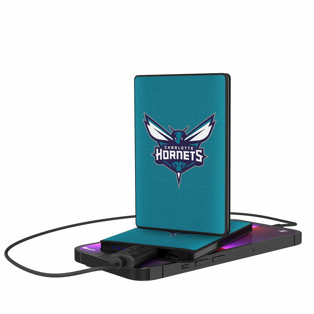 Charlotte Hornets Solid Design 2500mAh Credit Card Powerbank