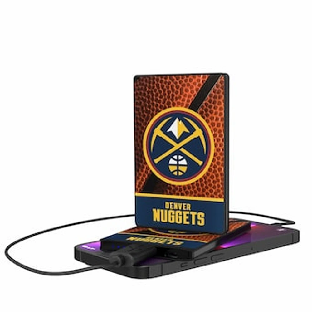 Denver Nuggets Basketball Design 2500mAh Credit Card Powerbank