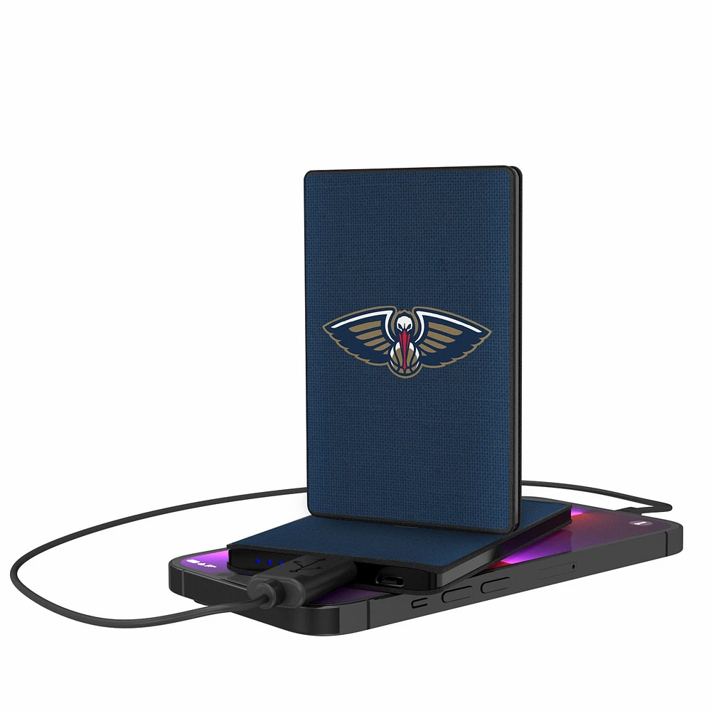 New Orleans Pelicans Solid Design 2500mAh Credit Card Powerbank