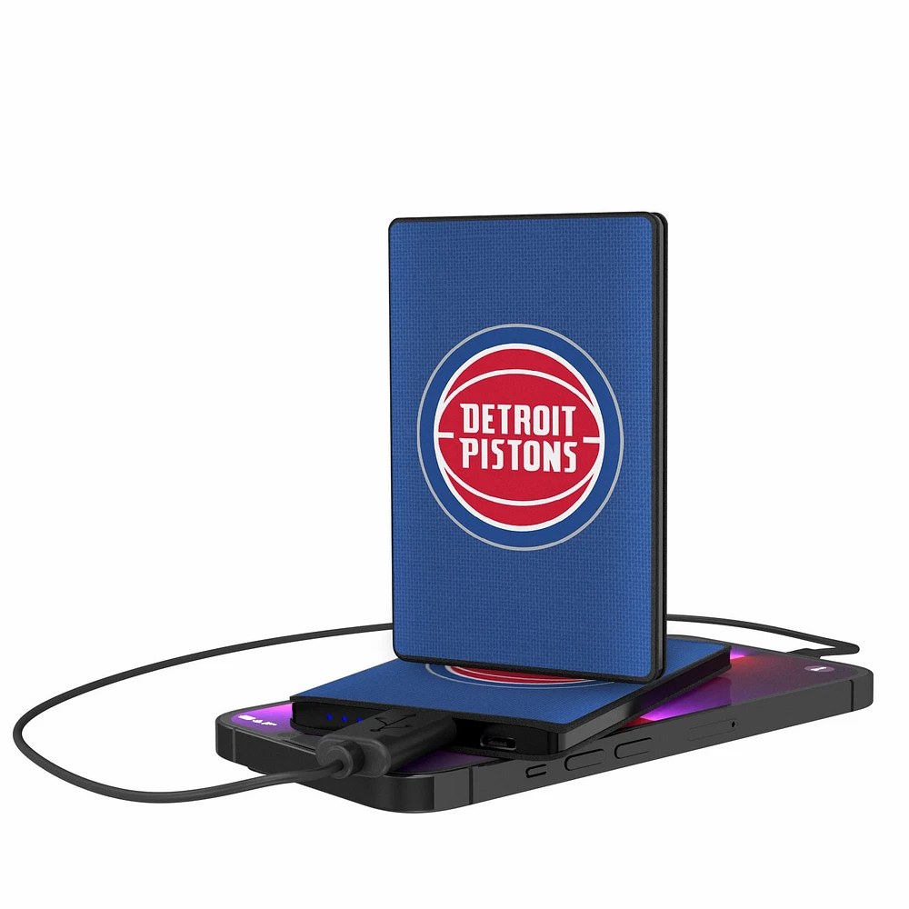 Detroit Pistons Solid Design 2500mAh Credit Card Powerbank