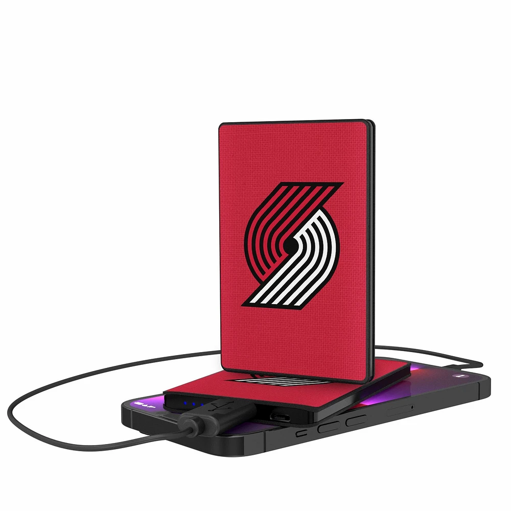 Portland Trail Blazers Solid Design 2500mAh Credit Card Powerbank