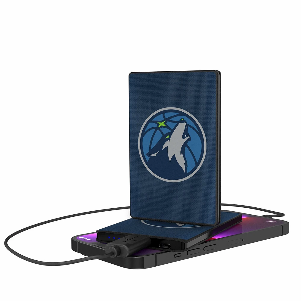 Minnesota Timberwolves Solid Design 2500mAh Credit Card Powerbank