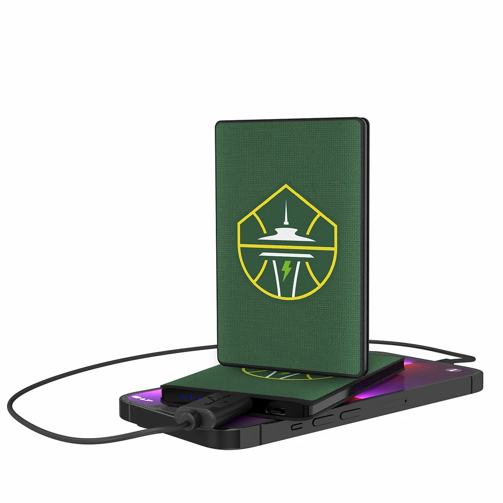 Seattle Storm Solid Design 2500mAh Credit Card Powerbank