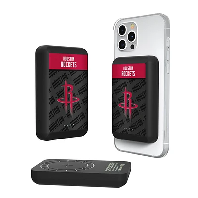 Houston Rockets Endzone Design 5000mAh Wireless Mag Power Bank