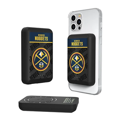 Denver Nuggets Endzone Design 5000mAh Wireless Mag Power Bank