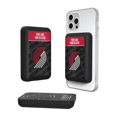 Portland Trail Blazers Endzone Design 5000mAh Wireless Mag Power Bank