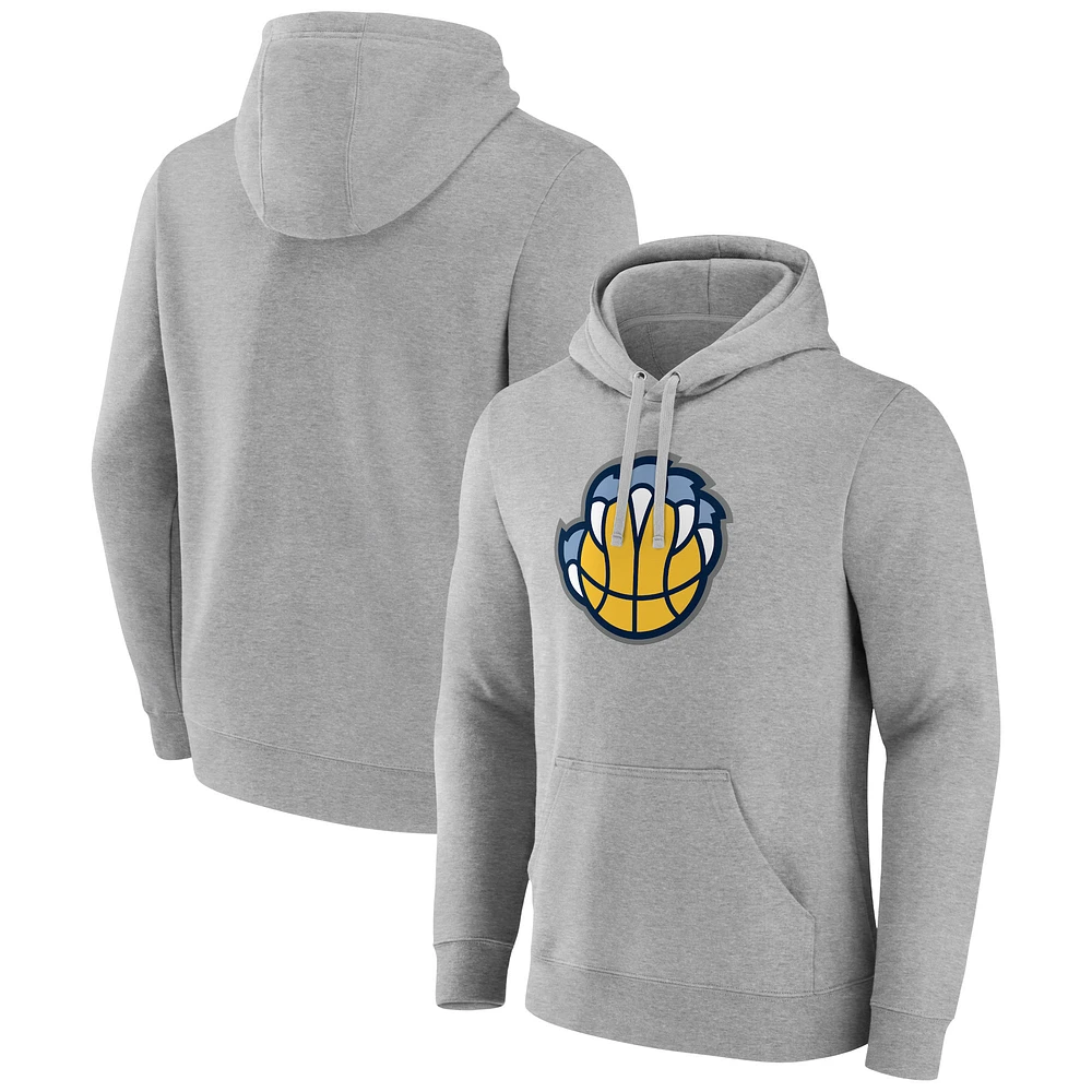 Men's Gray Memphis Grizzlies Alternate Logo Pullover Hoodie