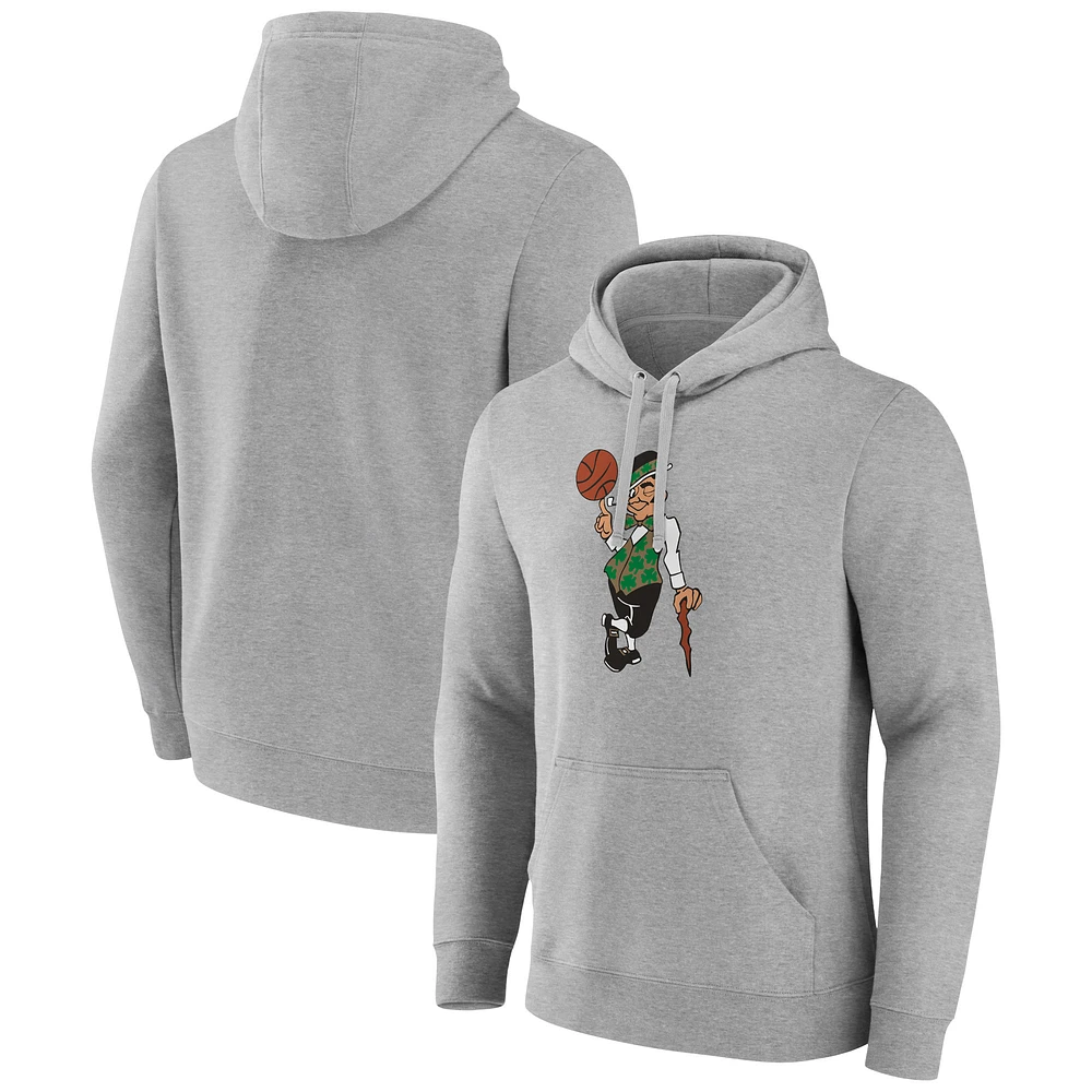 Men's Gray Boston Celtics Alternate Logo Pullover Hoodie