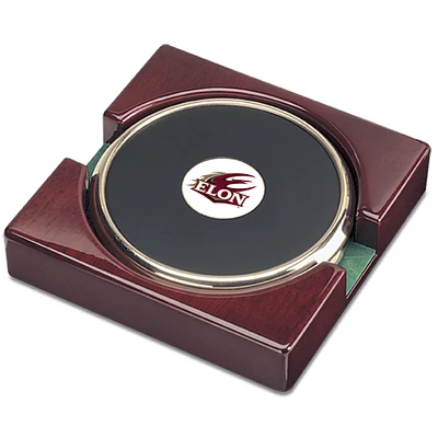 Gold Elon Phoenix Team Logo 2-Piece Coaster Set