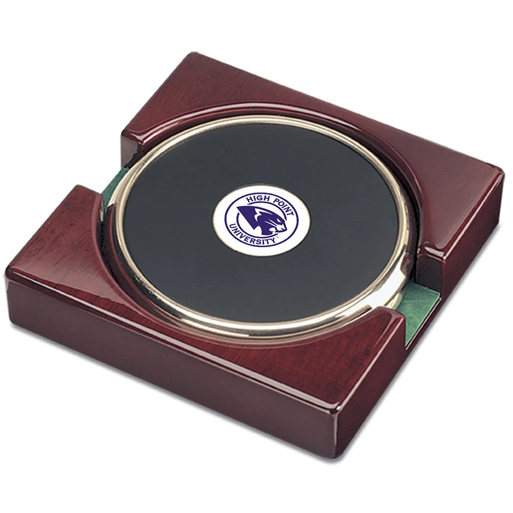 Gold High Point Panthers Team Logo 2-Piece Coaster Set