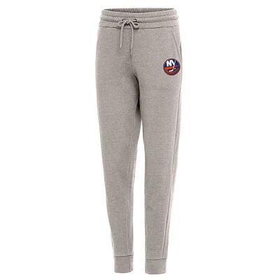Women's Antigua Oatmeal New York Islanders Action Jogger Pants