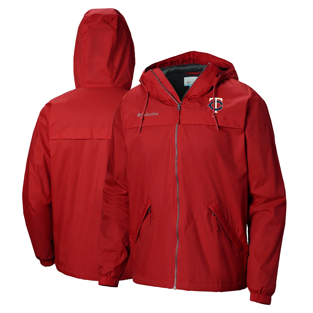Men's Columbia Red Minnesota Twins Oroville Creek Lined Full-Zip Jacket