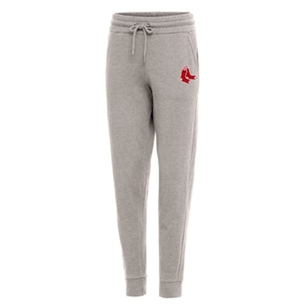 Women's Antigua Oatmeal Boston Red Sox Action Jogger Pants