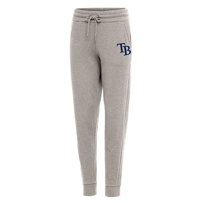 Women's Antigua Oatmeal Tampa Bay Rays Action Jogger Pants