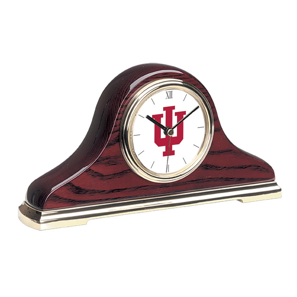 Gold Indiana Hoosiers Mantle Clock