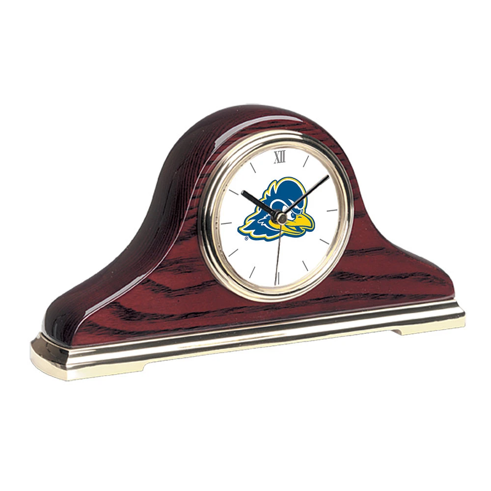 Gold Delaware Fightin' Blue Hens Mantle Clock