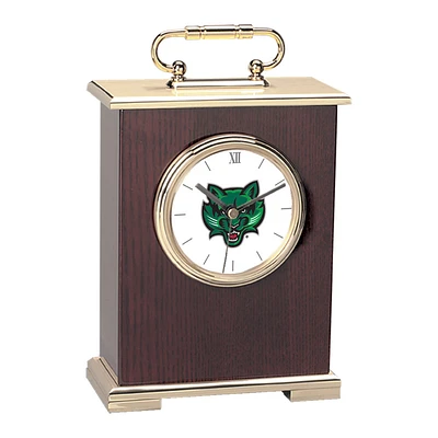 Binghamton Bearcats Gold Logo Carriage Clock