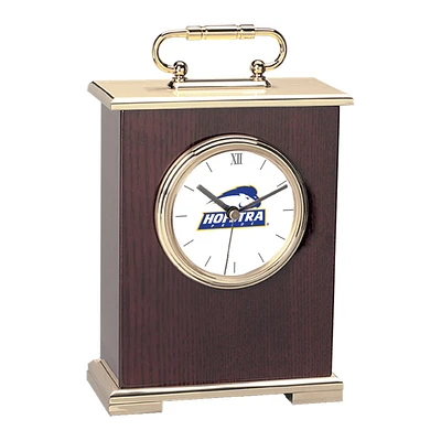 Hofstra University Pride Gold Logo Carriage Clock