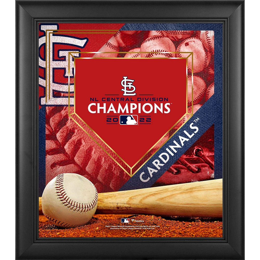 Fanatics Authentic St. Louis Cardinals Framed 15'' x 17'' 2022 National League Central Division Champions Collage