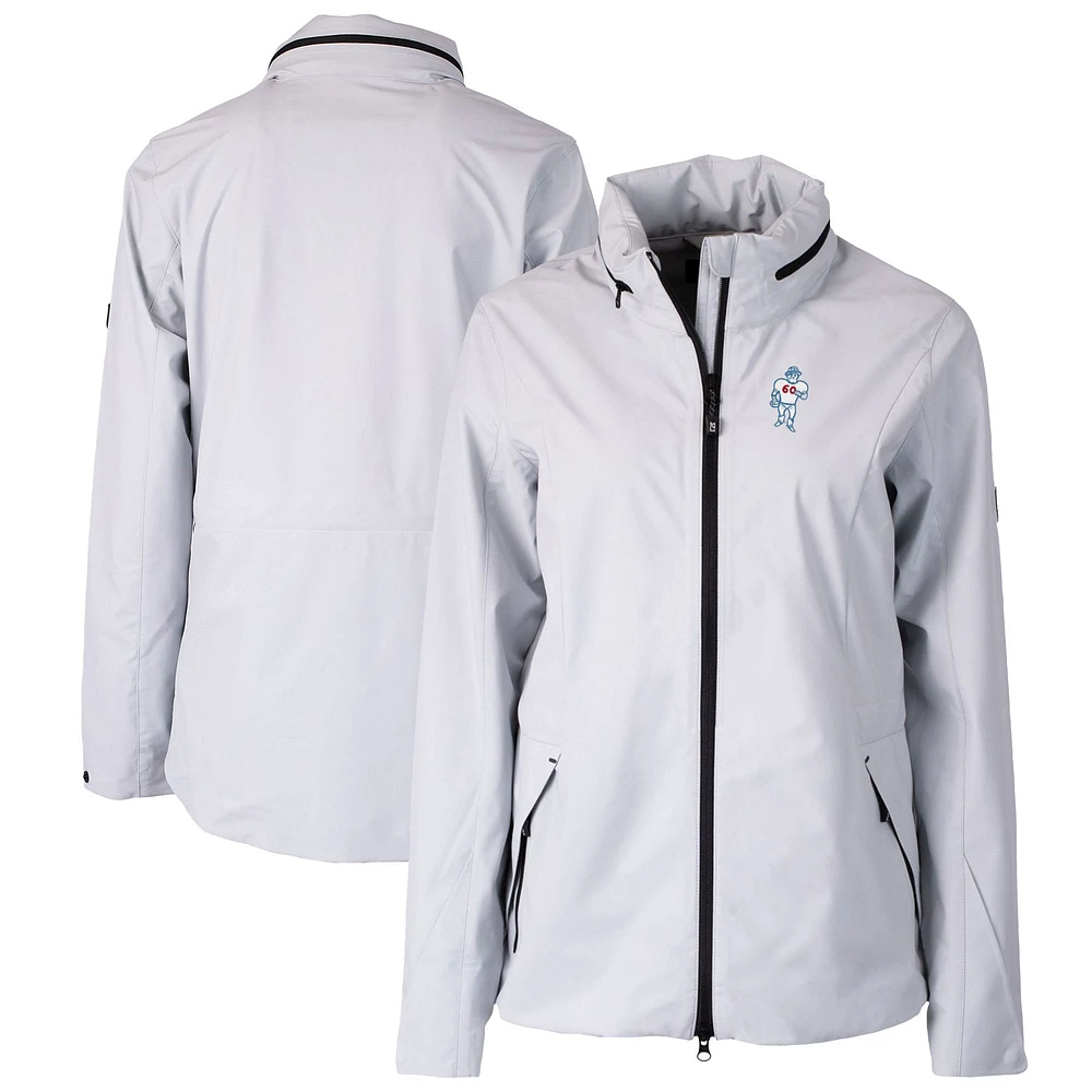 Women's Cutter & Buck Houston Oilers Throwback Logo Vapor Full-Zip Rain Jacket