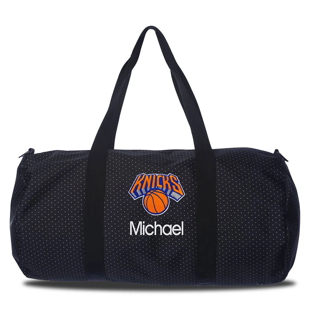 New York Knicks Dot Print Personalized Duffel Bag