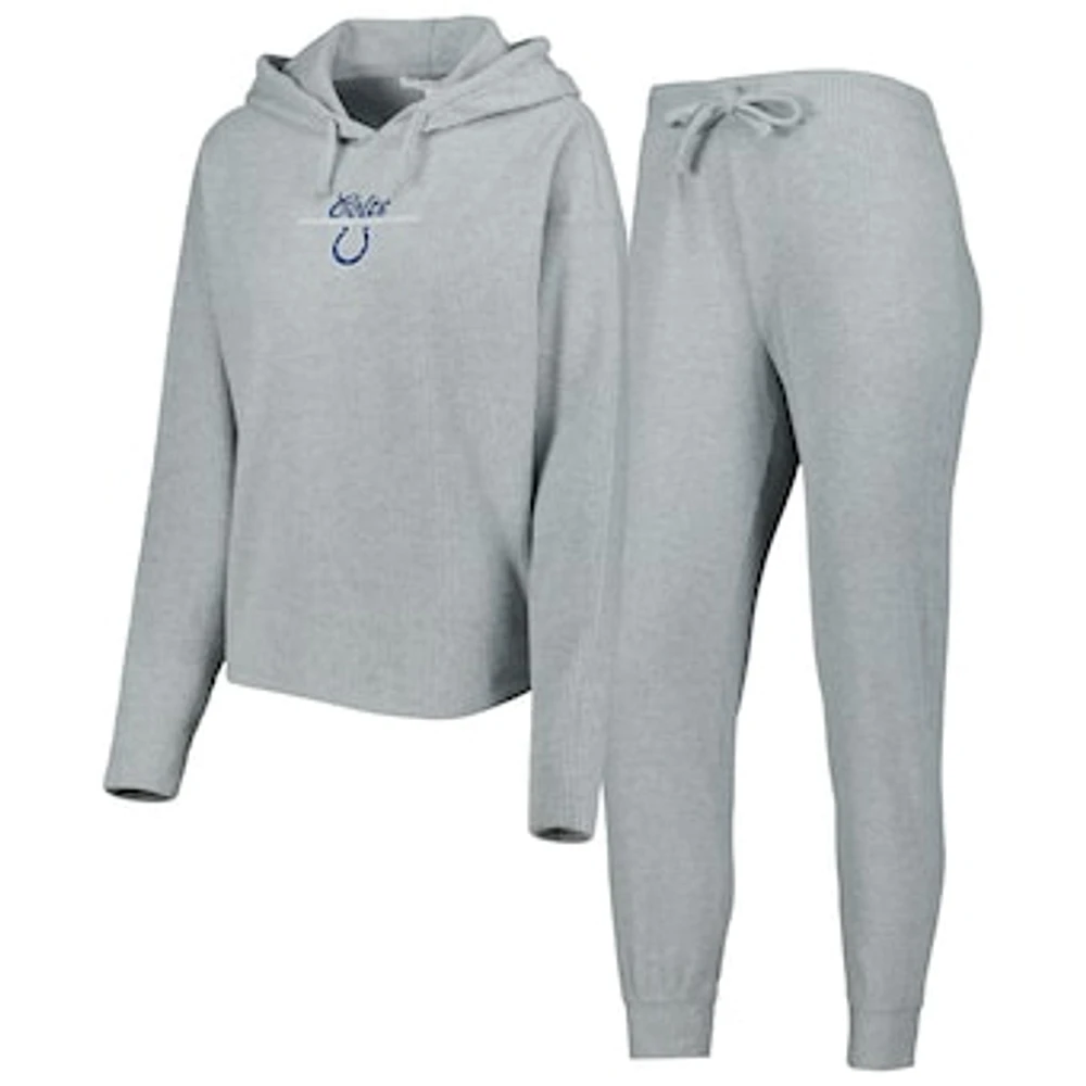 Women's WEAR by Erin Andrews Heathered Gray Indianapolis Colts Pullover Hoodie & Pants Lounge Set