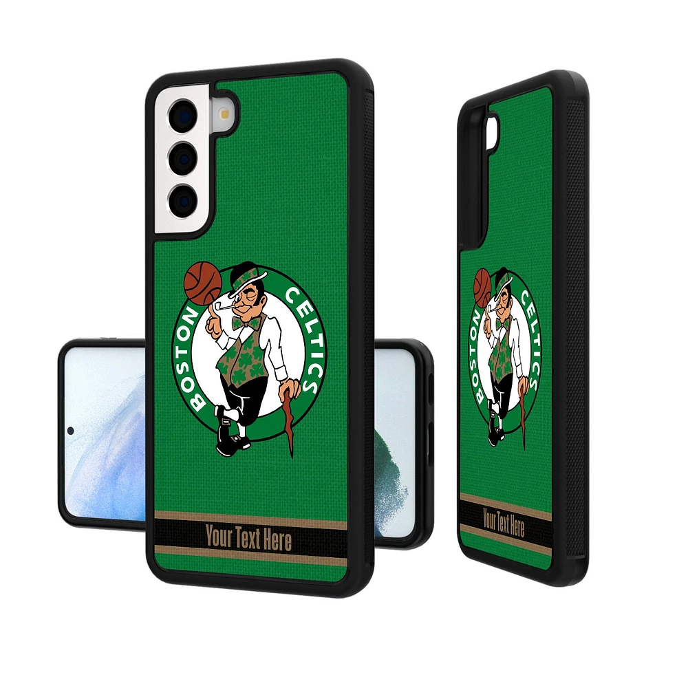 Boston Celtics Personalized Stripe Galaxy Bump Case