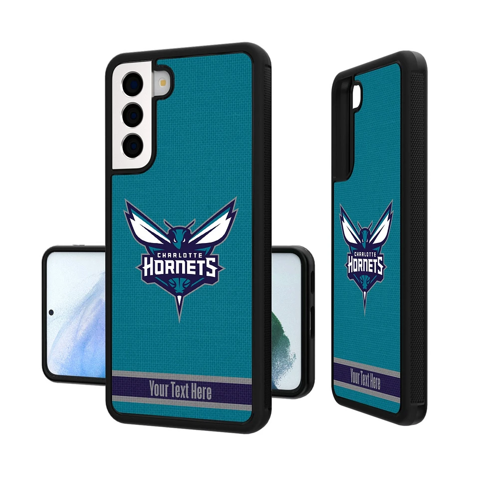 Charlotte Hornets Personalized Stripe Galaxy Bump Case
