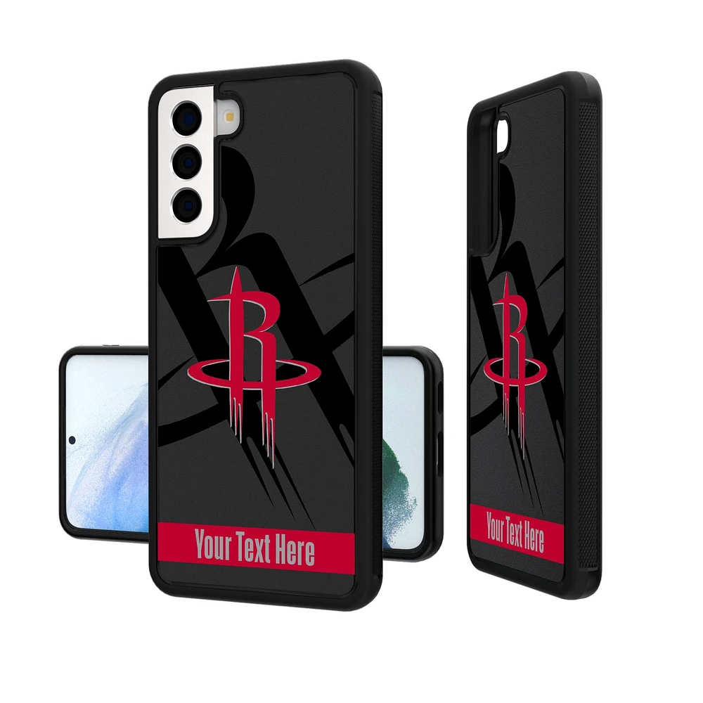 Houston Rockets Personalized Tilt Design Galaxy Bump Case