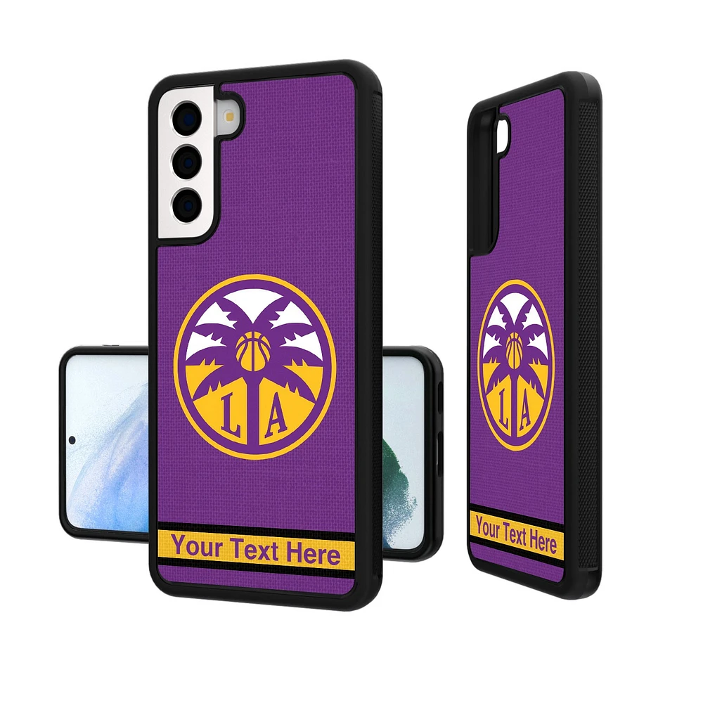 Los Angeles Sparks Personalized Stripe Galaxy Bump Case