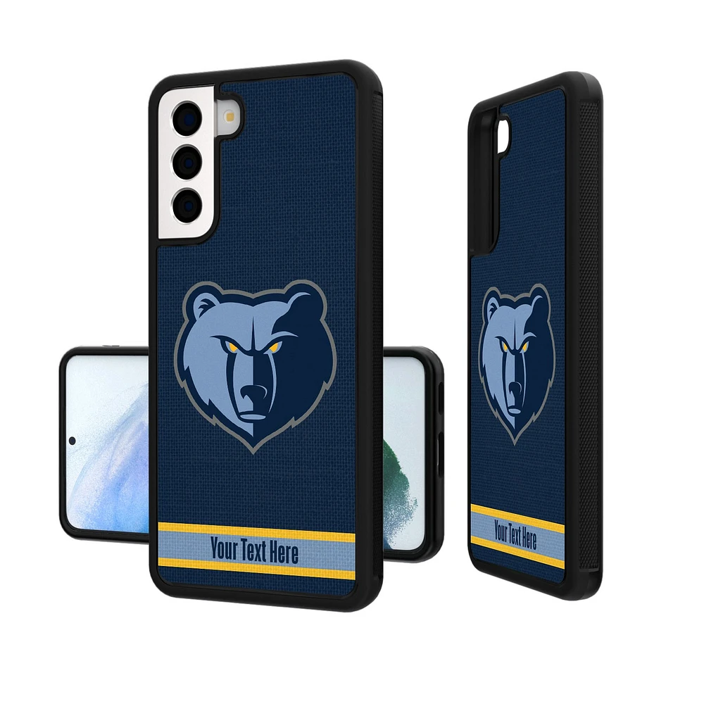 Memphis Grizzlies Personalized Stripe Galaxy Bump Case