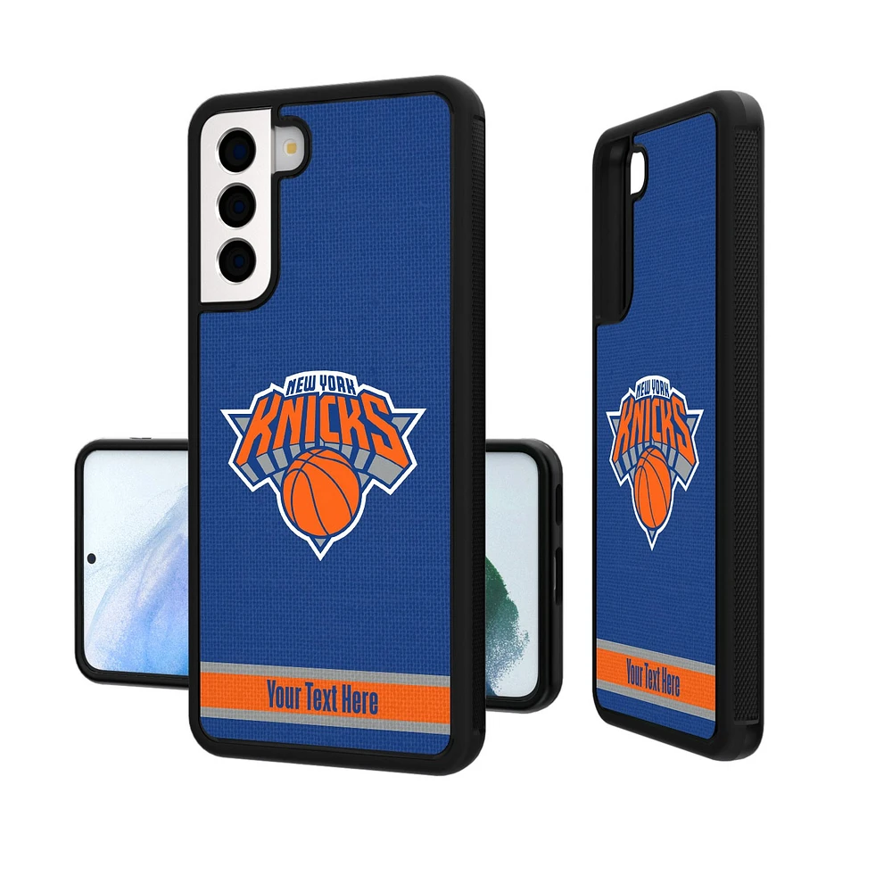 New York Knicks Personalized Stripe Galaxy Bump Case