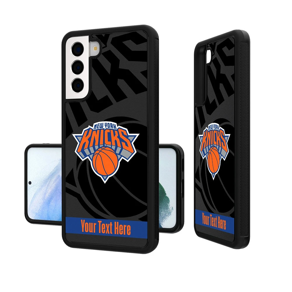 New York Knicks Personalized Tilt Design Galaxy Bump Case