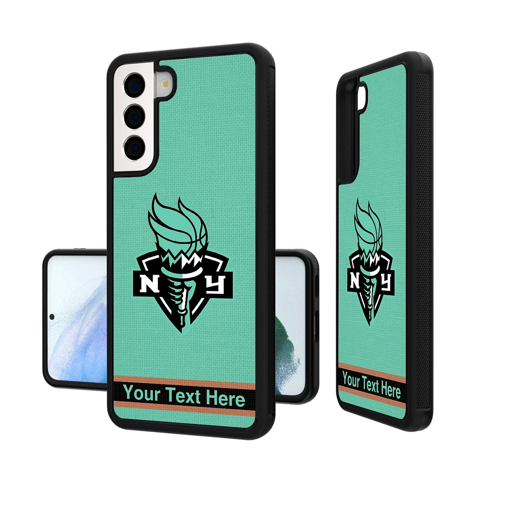 New York Liberty Personalized Stripe Galaxy Bump Case