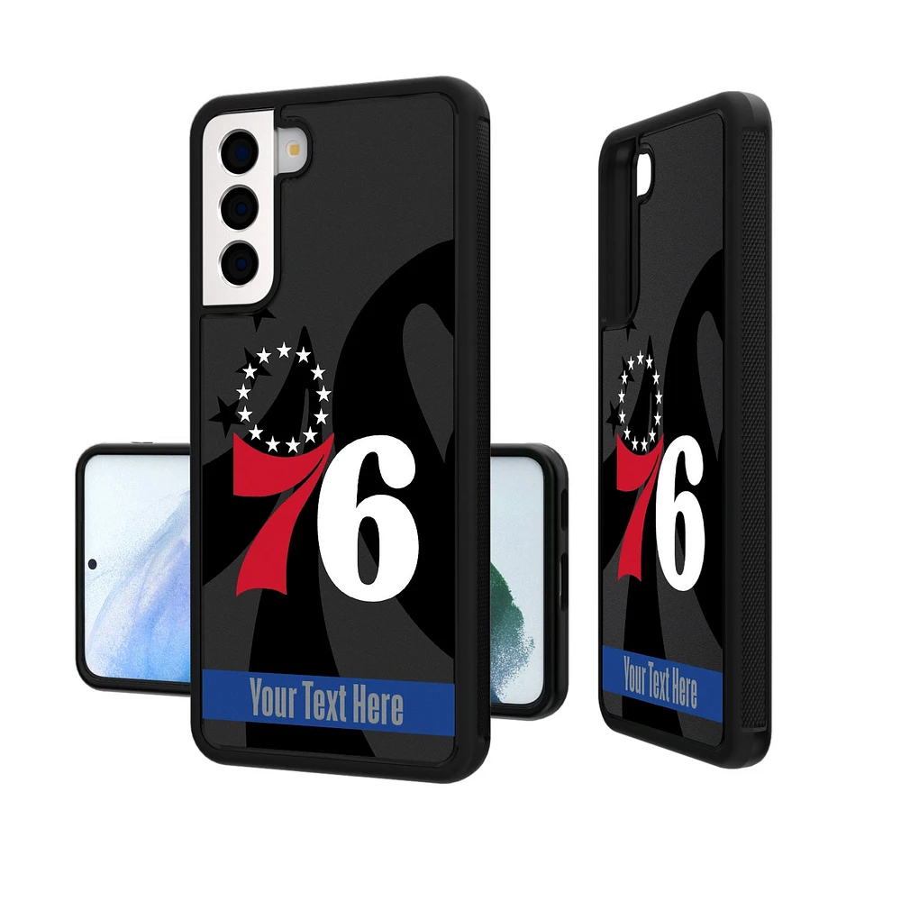 Philadelphia 76ers Personalized Tilt Design Galaxy Bump Case